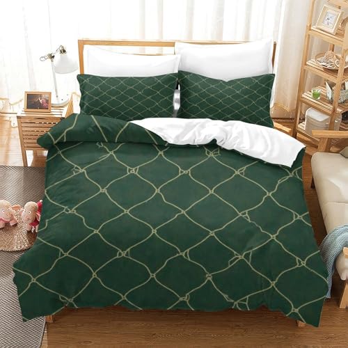 Housse de couette grillage 140x200 microfibre pour lit simple ado - 3