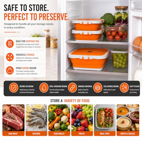 2-Pack XL 16L BBQ Prep Tub - 3-in-1 Collapsible Food Prep Tub with Cutting Board, Lid & Strainer, Marinate, Prep & Drain, Foldable Container for Outdoor Cooking, Camping, BBQ & Kitchen Use - Image 7