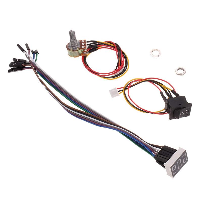Image of IDUINO PWM DC Motor Speed Controller DC 10-55V Digital LED Display 0-100% Adjustable Drive Module Input MAX 40A-60A 12V