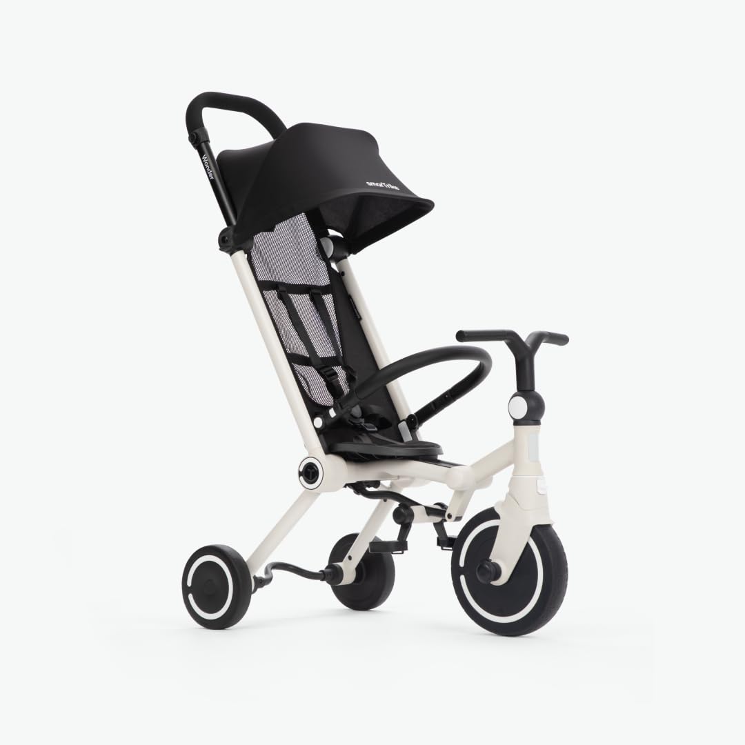 smarTrike Wonder Max Foldable Toddler Tricycle - Portable Kids Trike for Ages 10 mesi - 4 anni - Moonlight