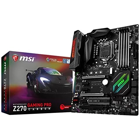MSI Z270 GAMING PRO CARBON, LGA 1151, DDR4, HDMI,DVI 2x M.2 & 10x USB 3.1, 1x USB-C ATX Mainboard Cover