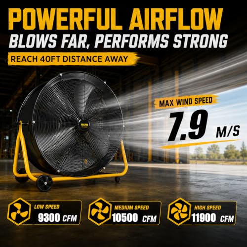 HiCFM 28-Inch Drum Fan, view 3