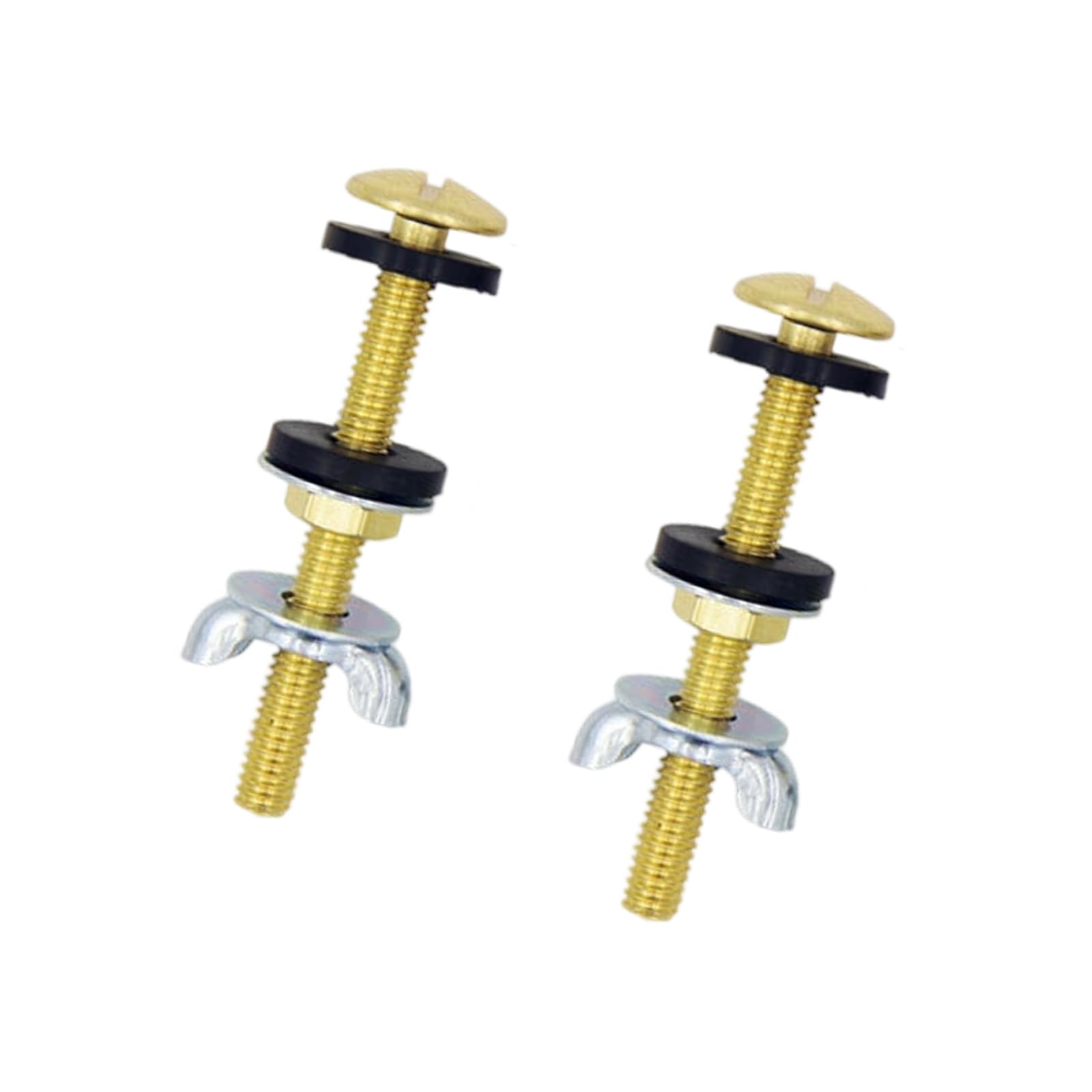 Tsophreniq S0263 Strong Toilet Tanks Fastener Extra Long Steel Bolts Erosion Resistant Secure Leak For Toliets Steel Toilet Bolts