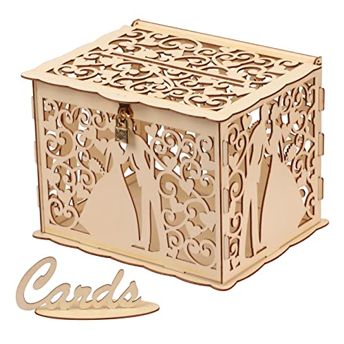 LOOPES Hochzeit Geschenkkarten Box Hochzeit Geschenkkartenbox Holz...