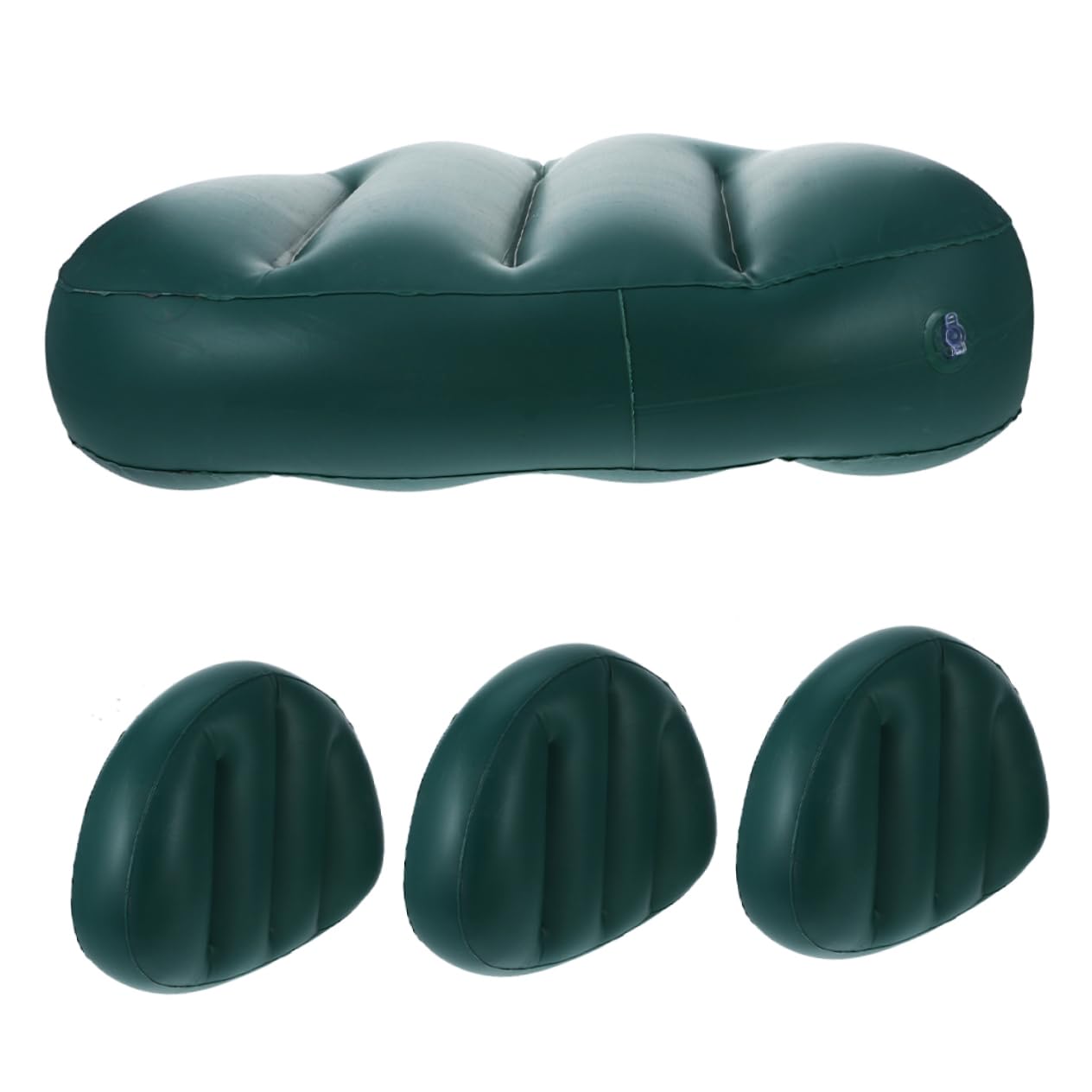 BESPORTBLE 4pcs Inflatable Boat Seat Cushion with Back Support Durable PVC Air Inflatable Cushion for Kayaking Fishing and Outdoor Camping Quick Setup Superior Comfort