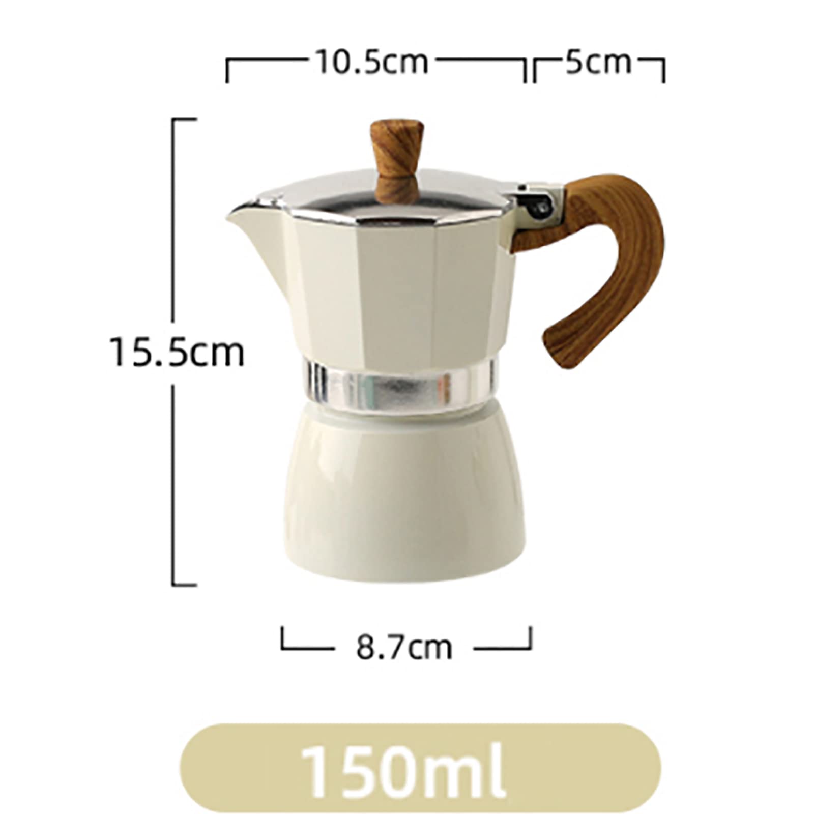 Amazon | パーコレーター コーヒー ポット、3 カップ (150ml) コンロ 