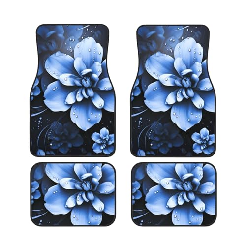 Tapis de sol de voiture antidérapant et robuste fleur
