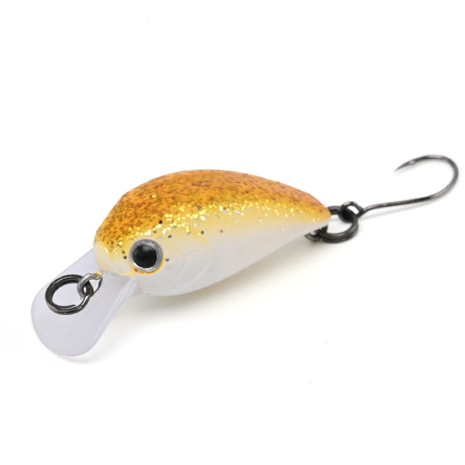 Crankbait Realista de Labio Cuadrado: Señuelo Duro de Un Solo Anzuelo, Adecuado for Truchas y Lubinas