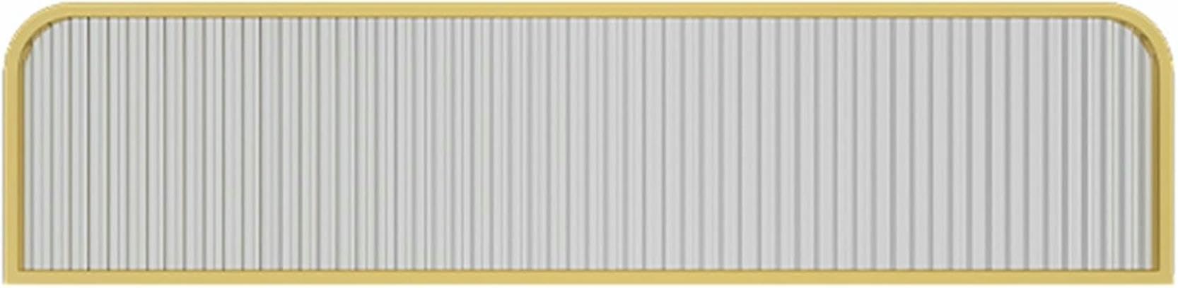 KLGFBDC Semi-Privacy Screen Panel for Office Desks, Dividers for Public Areas & Restaurants, Striped Glass Partitions for Enhanced Workspace Privacy