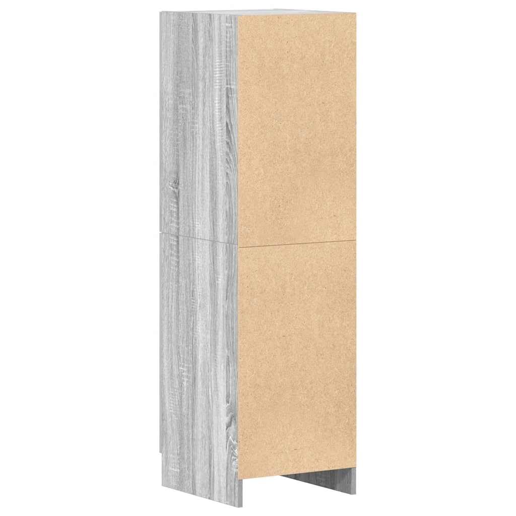 vidaXL Mueble de Cocina Madera ingeniería Gris Sonoma 38x41,5x131,5 cm