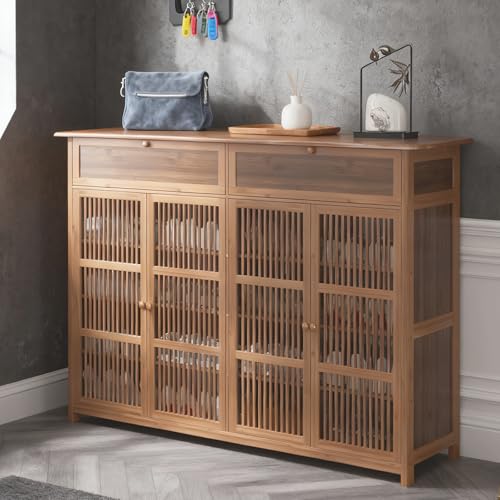 EMHKNLD Armario Zapatero Bambu Armario