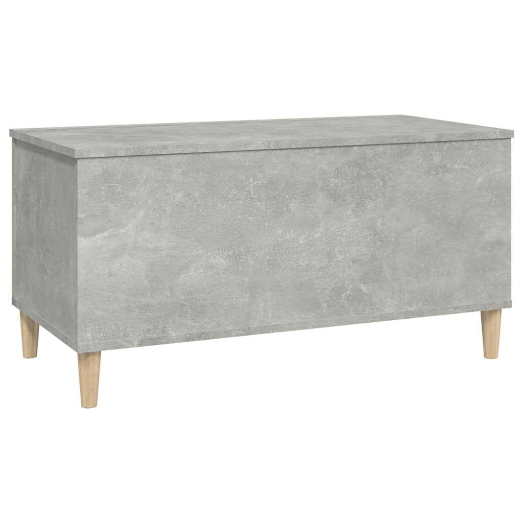 Tavolino Salotto Piano Sollevabile Grigio Cemento 90x44,5x45 cm