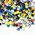 500 Pieces Glass Mosaic Tiles Colorful Square Tile Bulk Piece for Crafts Home DIY Decoration Gifts Supplies in 6 Colors Series