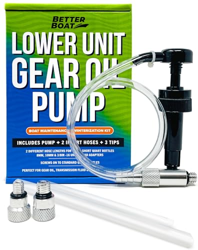 Image of Lower Unit Gear Oil Pump, Quart Bottle Lube Transfer, Marine Transmission | Fluid, Rear Differential Service, Boat Winterizing Kit