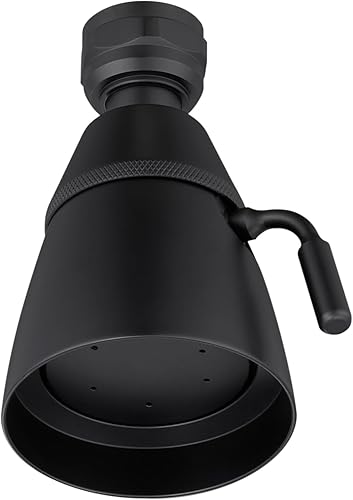 APLusee - Cabezal de ducha de alto flujo, cabezal de ducha de latón macizo con junta giratoria, cabezal de ducha de baño de repuesto ajustable de