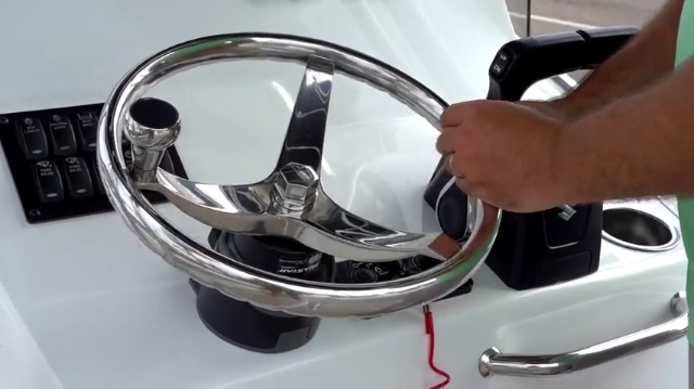 GOMEXUS Bouton De Volant Bateau Acier Inox 316 - Pommeau Rotatif Pour Gouvernail Yacht, Tracteur Et Camion