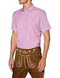 Langarm Stockerpoint Herren Hemd Renko3 Trachtenhemd, Violett (Beere Beere), Large (Herstellergröße: L)