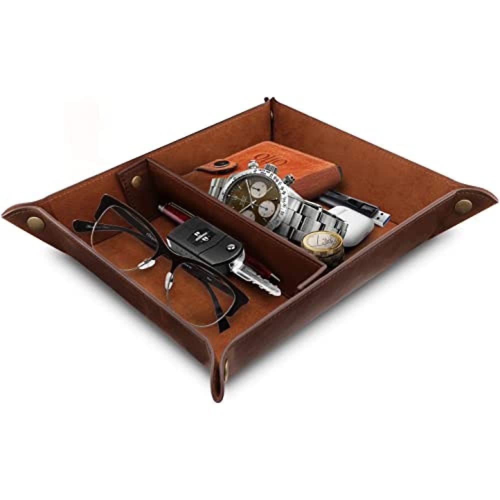 Londo Organizer Per Telecomandi E Tablet In Ecopelle - Porta Telecomandi TV, DVD, Decoder Con Tasca Per IPad - Foto 6