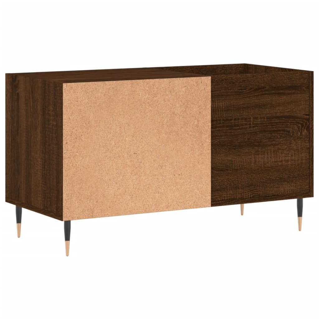 Meuble De Rangement Pour Disques Vinyles En Bois D'ingénierie - Chêne Sonoma, Dimensions 85x38x48 Cm