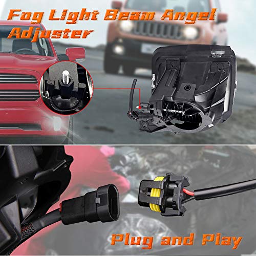 BICYACO led luz de nevoeiro clara pára-choques passando lâmpadas para dodge ram 1500 2013 2014 2015