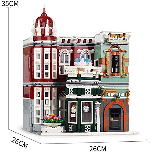 FYHCY Haus Bausteine Bausatz, Antiquitätenladen Modular Architektur Modell, 3000 Klemmbausteine und LED Beleuchtungsset… – Bild 8