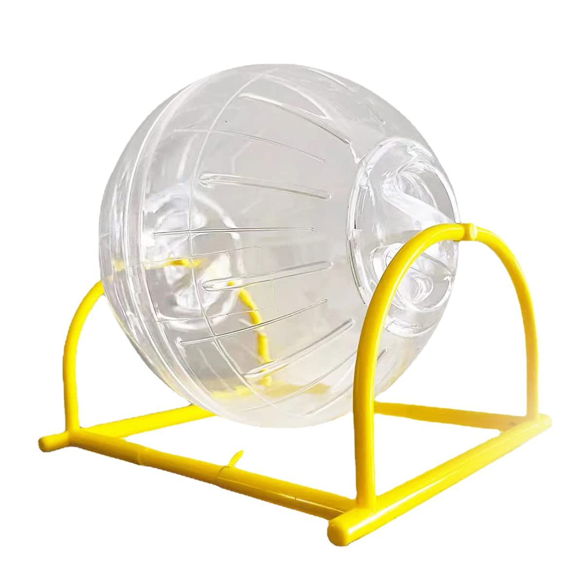 Photo 1 of Hamster Exercise Ball Silent Hamster Wheel Small Animals Transparent Ball for Dwar Rat Relieves Boredom and Increases Activity (6inch with Stand, Clear)