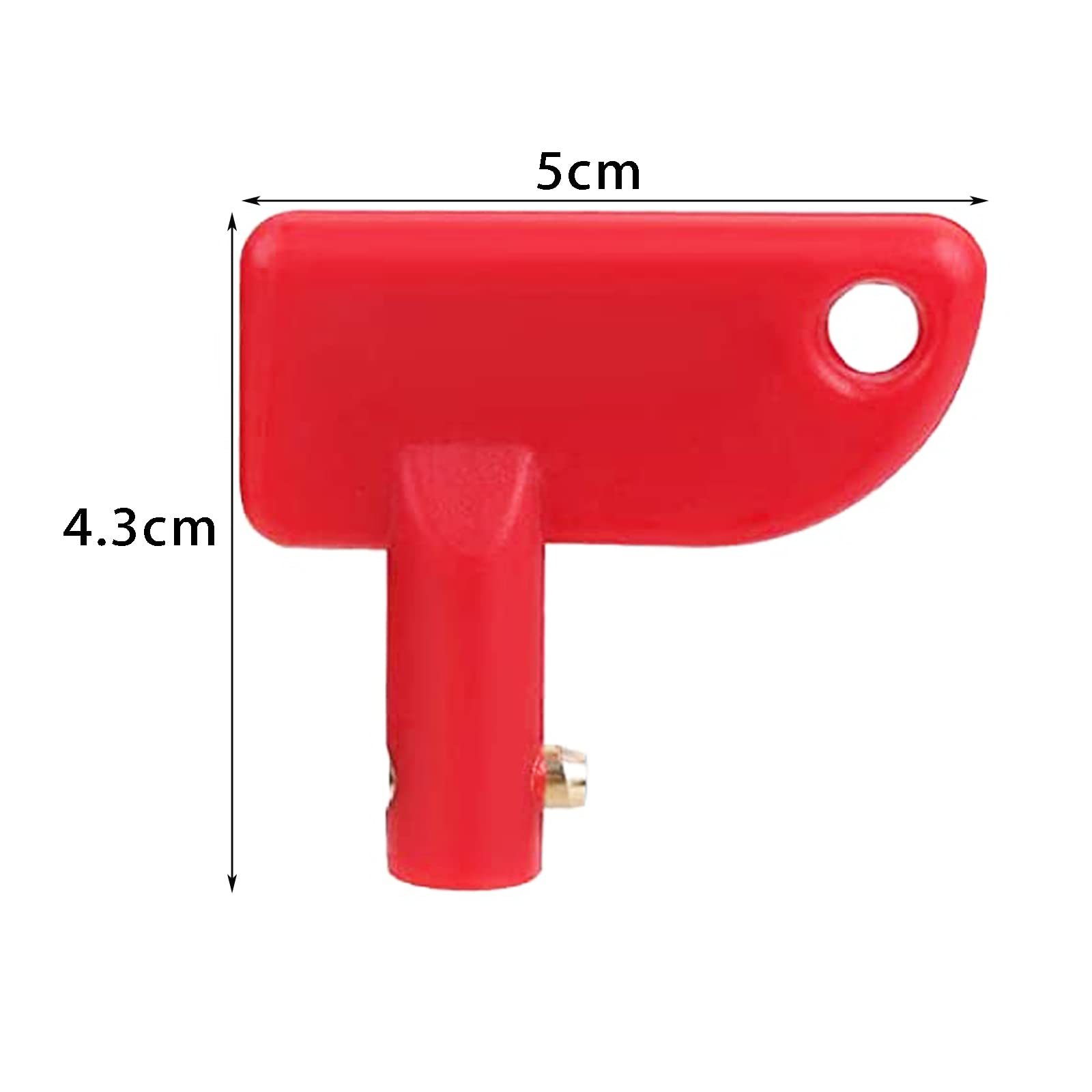 Lot De 4 Interrupteurs De Déconnexion Batterie Avec Clés - Pour Voiture, Bateau, Camping-car - Rouge, Plastique