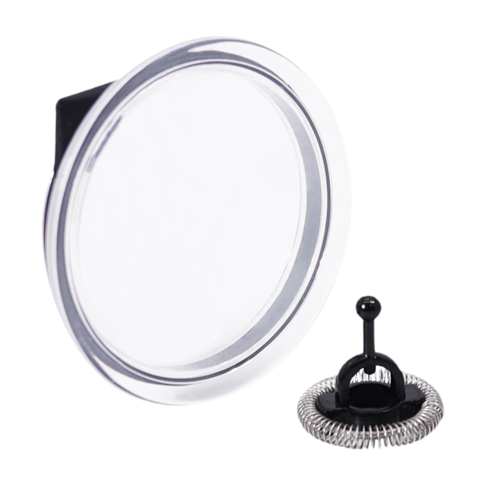 Qianly Milk Frother Lid Cover Seal Part with Whisk Spare Part Heavy Duty Milk Frother Lid Frother Lid for Hot Chocolate Cappuccino, for Aeroccino 4