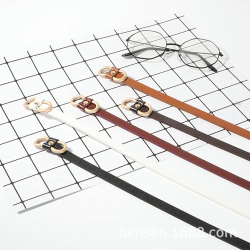 ZFLBDBG Belt Women's Thin Pu Leather Decoration Suit Shirt Versatile Fashion Retro Ins With Skirt Summer Waist Belt-brown-110cm