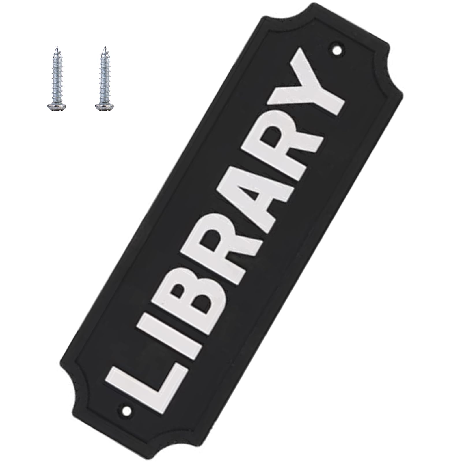 Kalttoy Multicolor Library Warning Sign With Pre Drilling Holes Easy To Installion Sturdy Plaques For Garden Gate Outdoor Gate Sign
