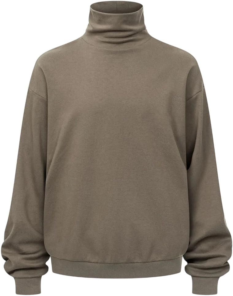 Men's Cotton High Neck Shirt - Long Sleeve Design | Casual Comfort Fit