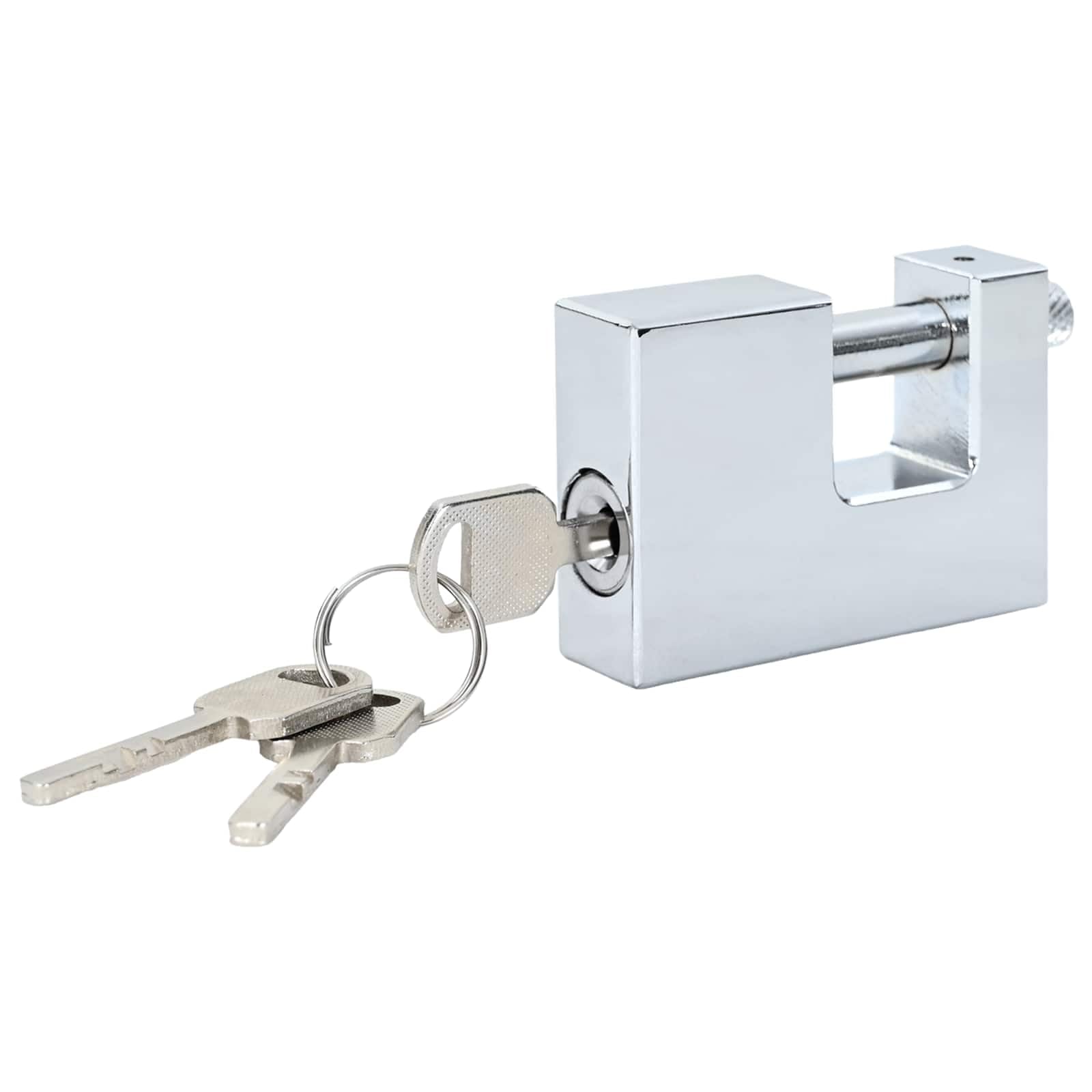 Lucchetto a catena in ferro argentato, impermeabile e resistente alla corrosione, per cancelli, porte e catene, soluzione di sicurezza versatile per casa e lavoro