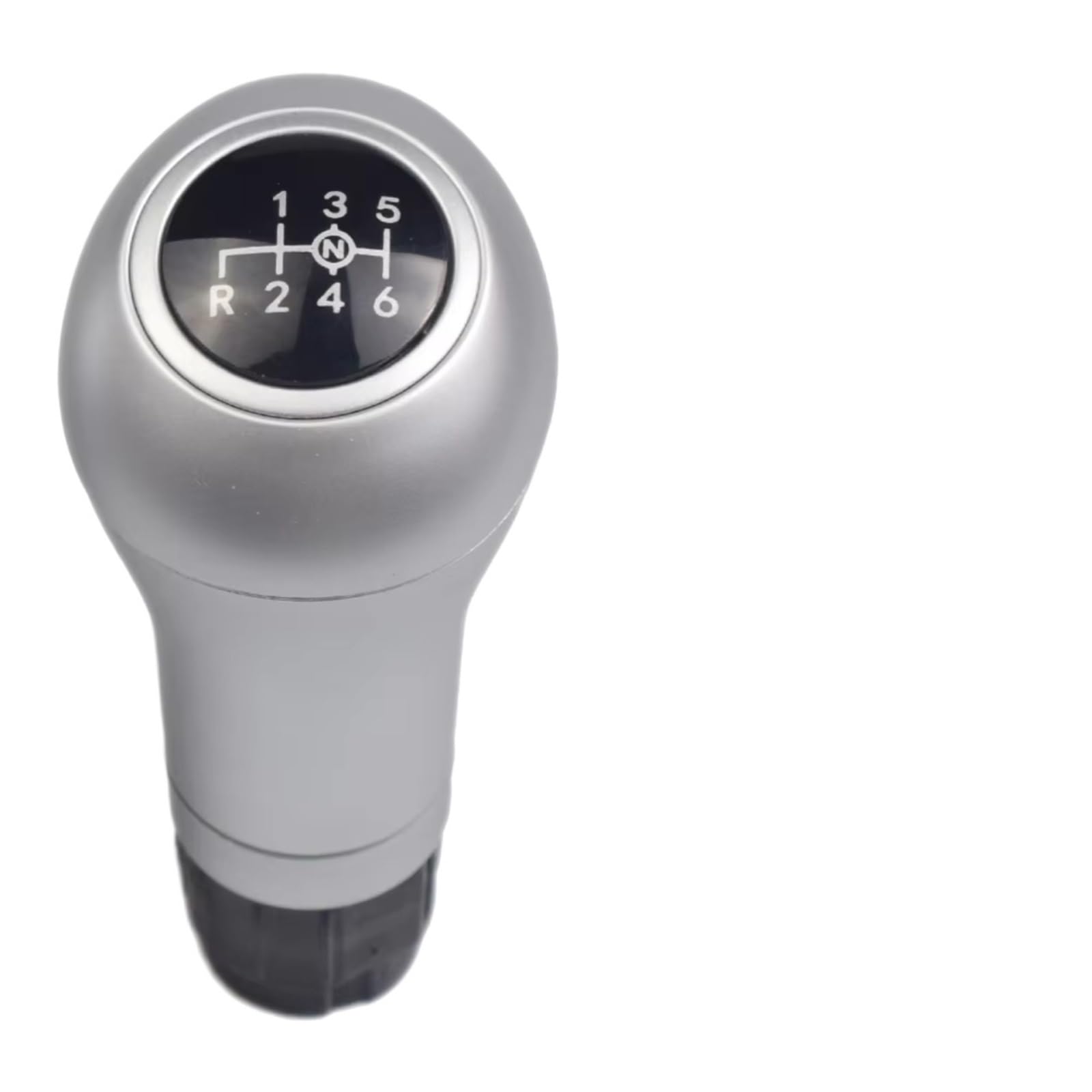 HILLAR Car Gear Stick Knob for Benz W203 S203 CL203 W209 W204 C204 C63 C300 C250 W207 A207 W212 6 Speed Manual Gear Shift Knob Shifter Gearstick(Silver-6-DOWN-14.5)