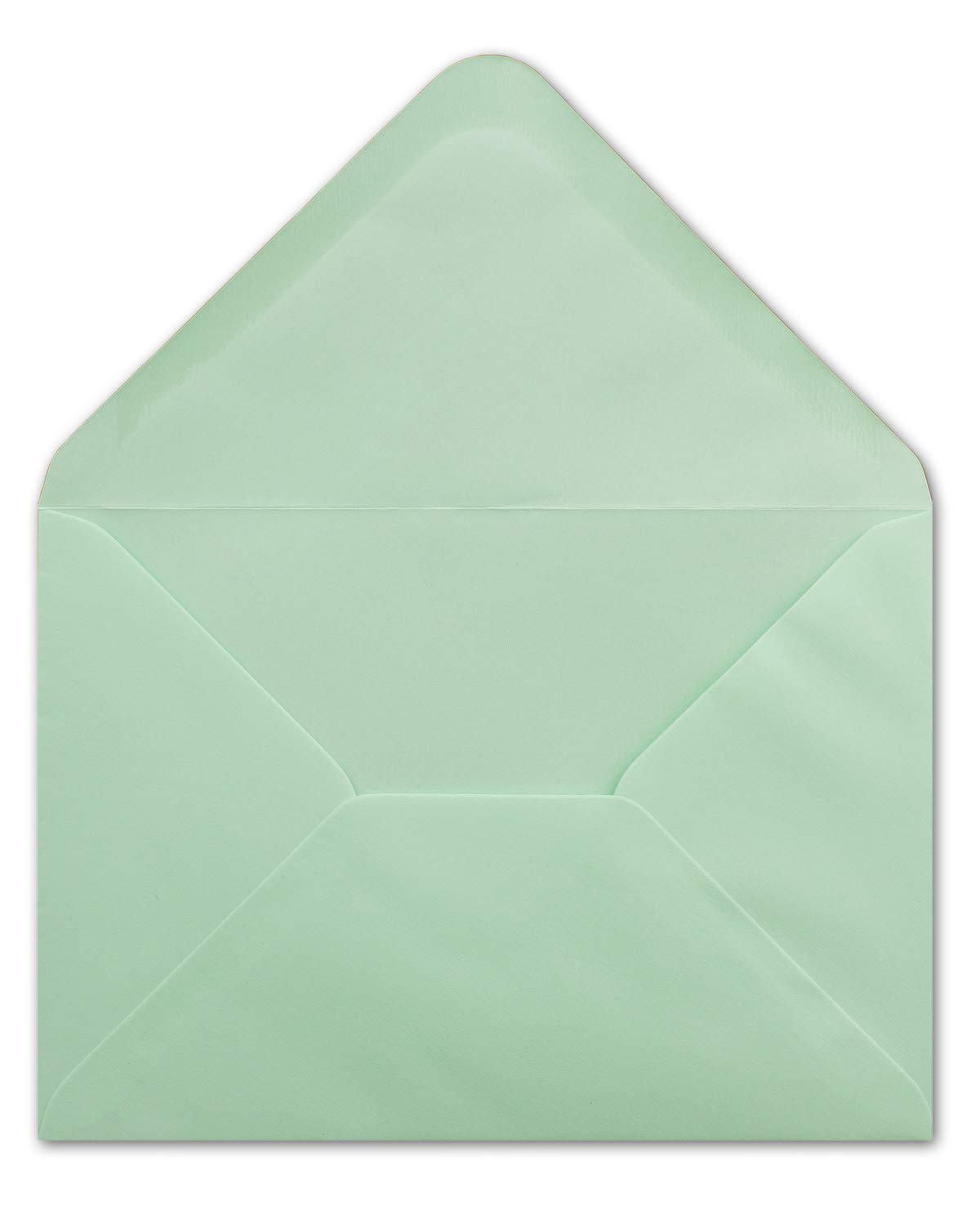500 DIN C5 kopert miętowa zieleń - 16,2 x 22,7 cm - 100 g/m² klejenie na mokro spiczaste klapka - z serii Colours-4-you - agent szczęścia xx.