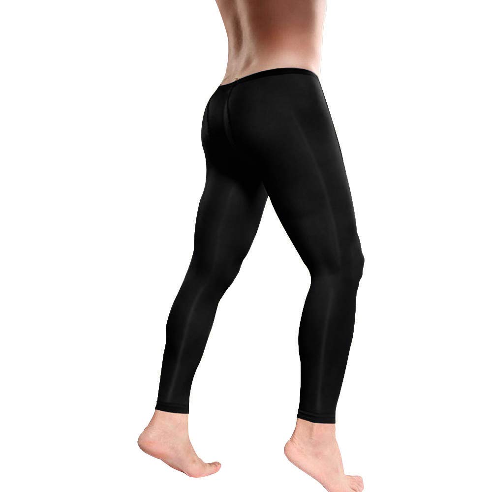 Men Footless Pantyhose Nylon Tights Sheath Open