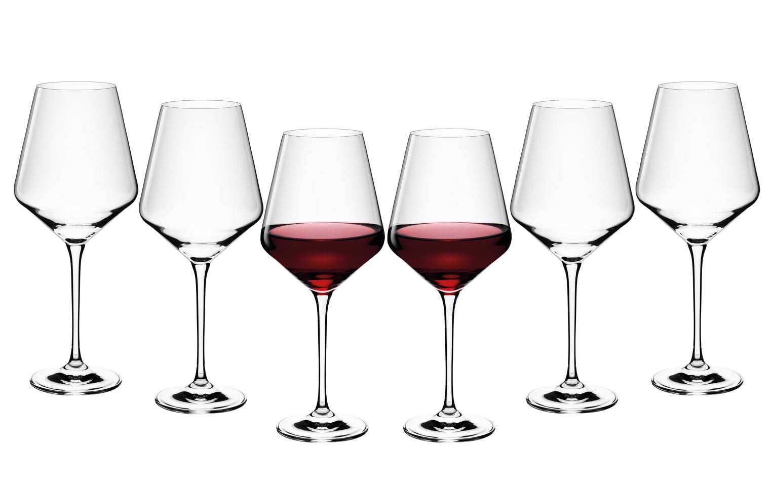 Gerlach 1760 Wine Glasses Red Wine Glasses Set of 6 550 ml Red Wine Goblets Crystal Glass Wine Glass Dishwasher Safe Modern