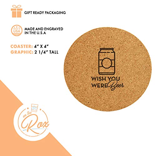 4 Piece Beer Can Glass Set- 16 Oz- On The Rox Drinks