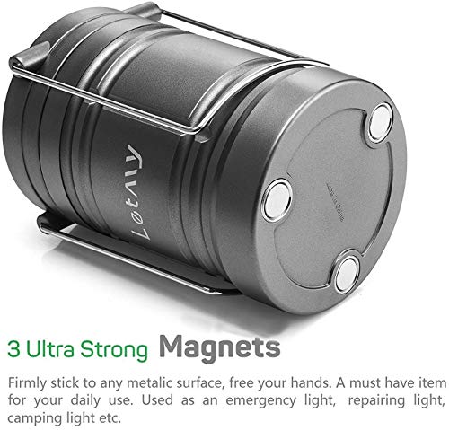 image for LETMY LED Camping Lantern with Magnetic Base, Super Bright, Long Lasti