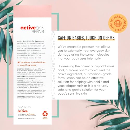 image for BLDG ACTIVE Active Skin Repair Natural, Non-Toxic, No Sting Baby Spray