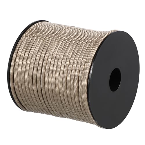 KOMBIUDA Tent Pegs and Ropes Utility Cord Heavy Duty Tent Rope Cord 4mm Camping String for Hiking Survival Gear