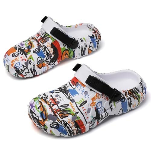 Image of Meidiastra Men's Clogs Garden Shoes Adult Slip On Outdoor Athletic Sports Sandals Summer Water Beach Shoes Casual Slippers Lightweight Breathable Non Slip