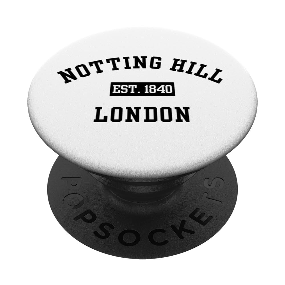Notting Hill London Est. 1840 PopSockets Swappable PopGrip, Black