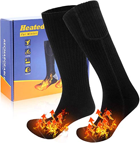 Calcetines Térmicos Eléctricos Recargable Con 3 Ajustes De Calefacción, Calcetines Calefactables de...