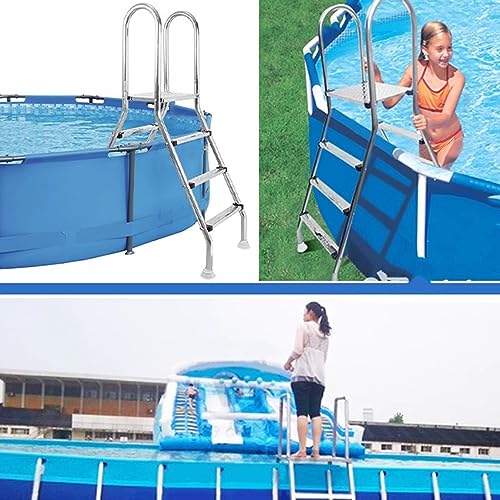 Escalera para piscina con peldaños antideslizantes y removibles miniatura 2