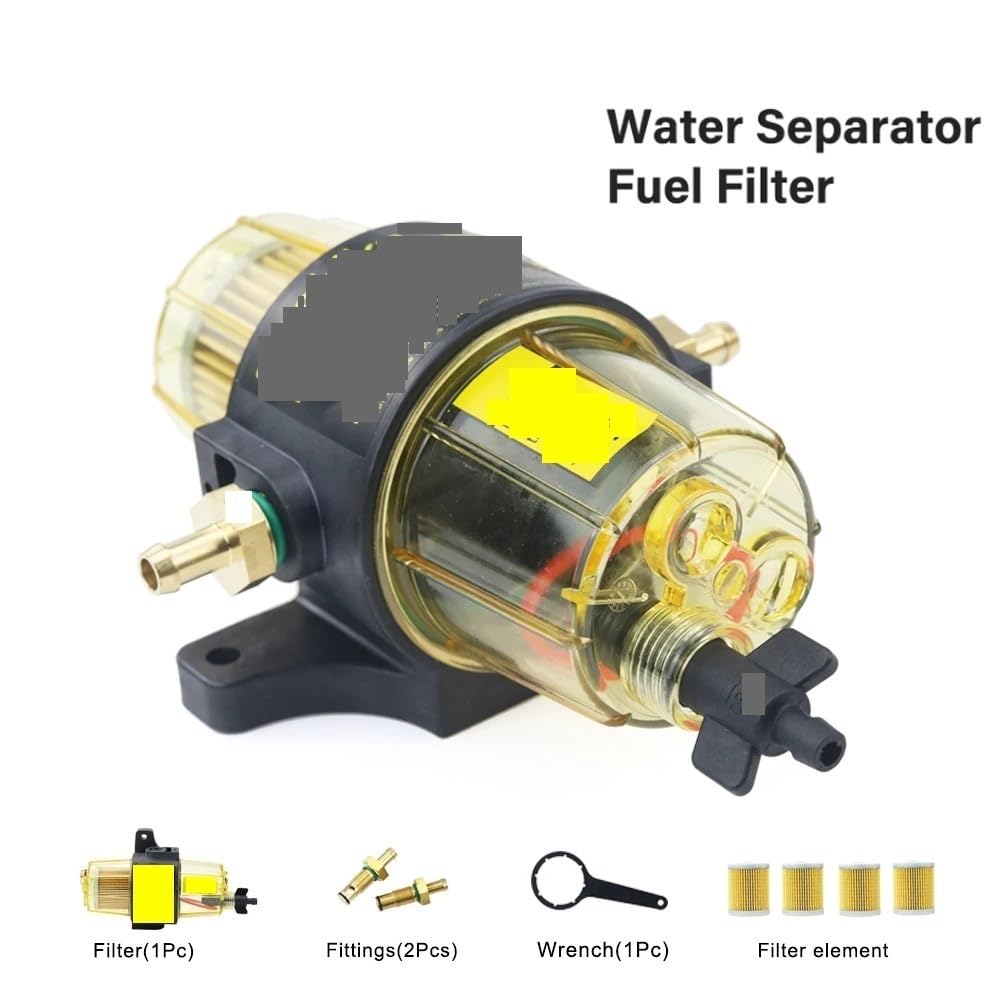 Filtro De Diésel para Coche Uf10K con 2/4/6 Elementos, Compatible con Motores Fuerabordaparaembarcaciones,Paracon Filtros De Combustible Mercury.