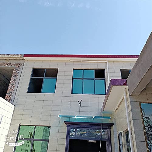 Roofing Canopies Polycarbonate Rain Shelter Cover Door Window Awning Canopy Alloy Bracket For Garden Patio Porch Shelter(Color:blue;Size:100X300Cm) #TOP2