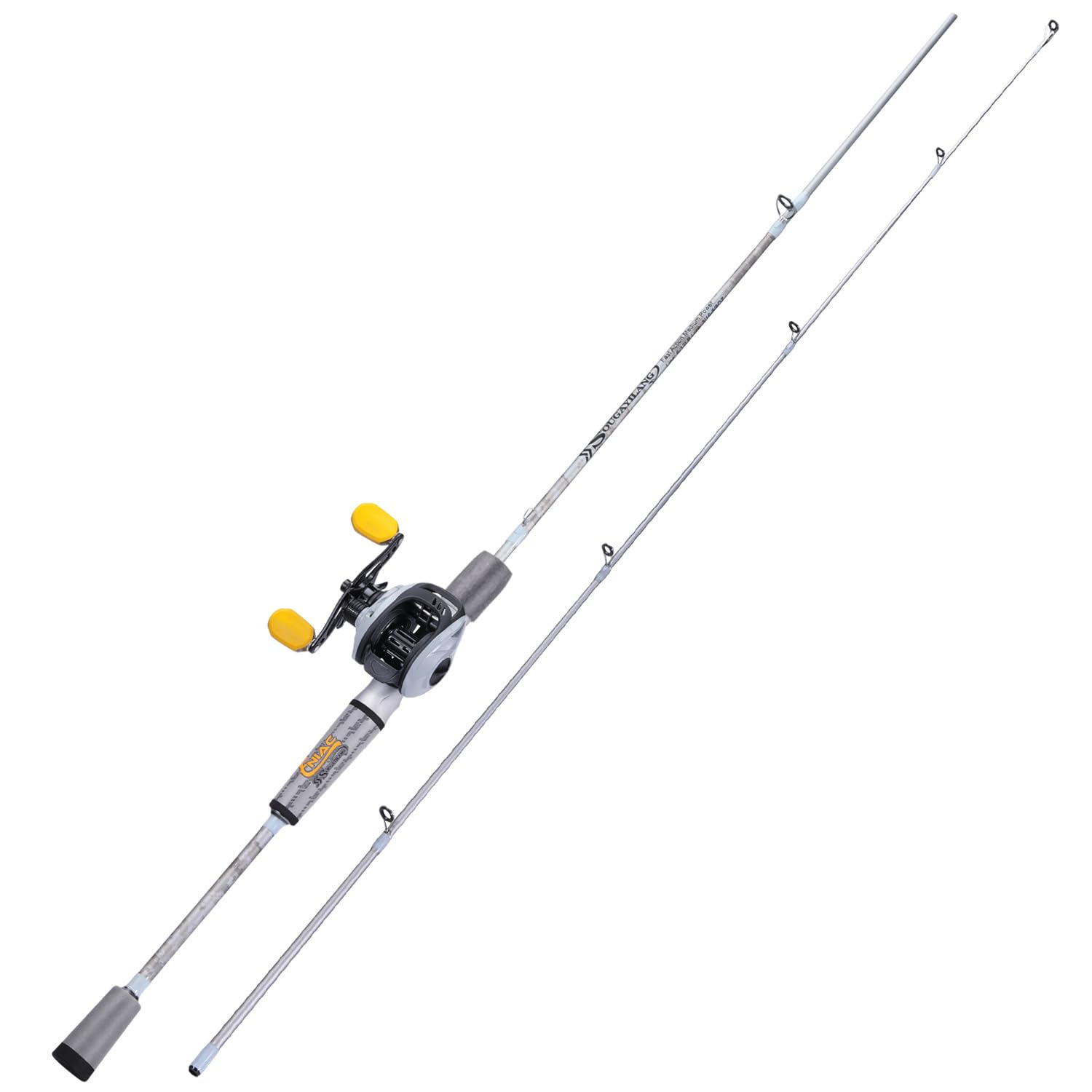 Sougayilang Spinning& Casting Combo canna da pesca con grafite 2Pc Blanks mulinello da pesca per la pesca della spigola