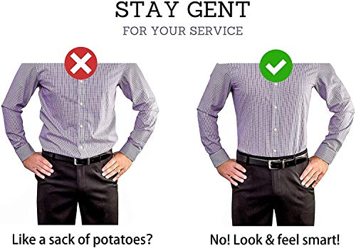 GUSTAVE-Mens-Shirt-Stays-Adjustable-Elastic-Shirt-Garters-with-Locking-Non-Slip-Clips