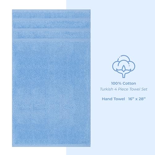 image for American Soft Linen Luxury Hand Towels for Bathroom, 600 GSM 100% Cott