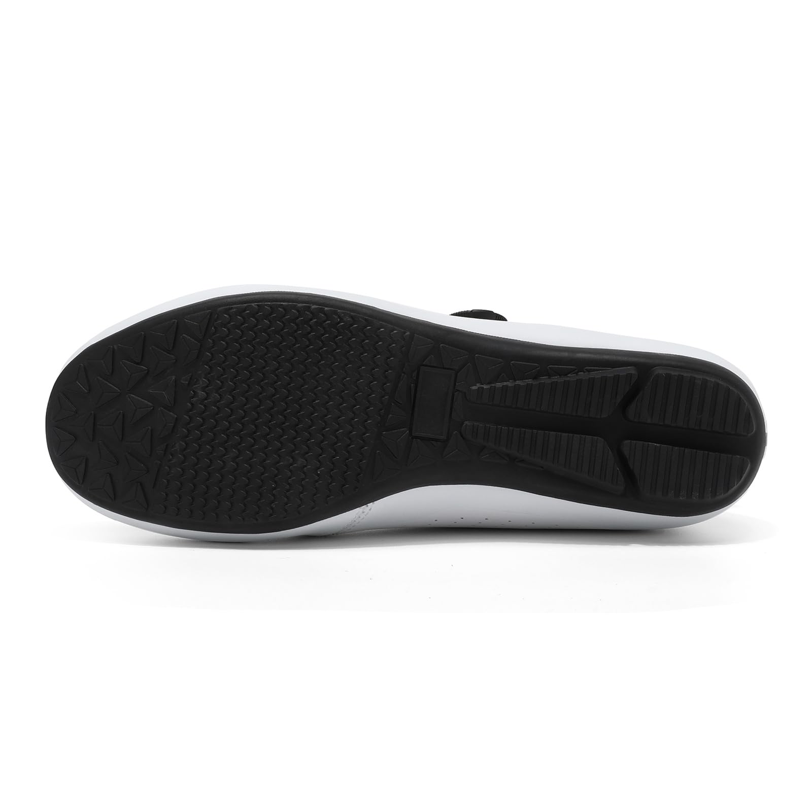 JiuQing Męskie buty rowerowe bez blokady antypoślizgowe do jazdy na rowerze w pomieszczeniach i na świeżym powietrzu,White,45 EU